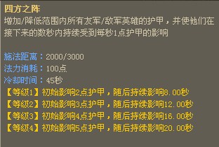 顾雍技能介绍