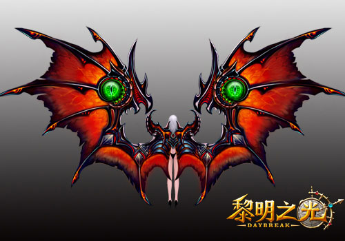 充满邪恶感的恶魔翅膀