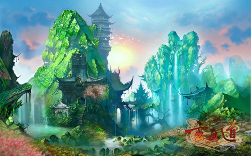《玄真道》场景原画