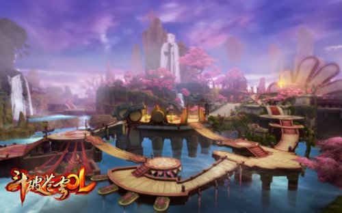 《斗破苍穹OL》花宗宗派场景