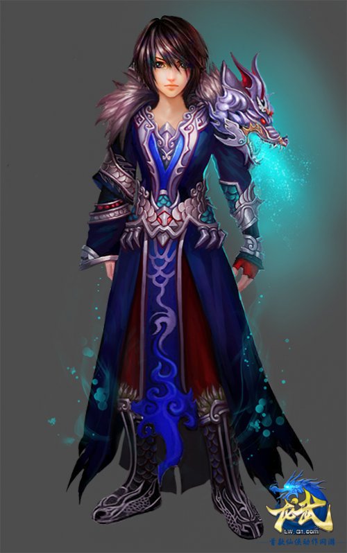 《龙武》新时装武林至尊原画