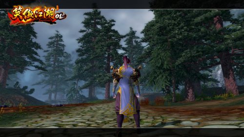 男性角色“暗夜装”背面