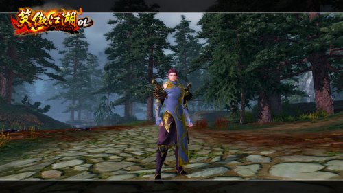 男性的暗夜时装同样采用了盔甲和长袍设计的融合。并加入了祥云等特色中国元素