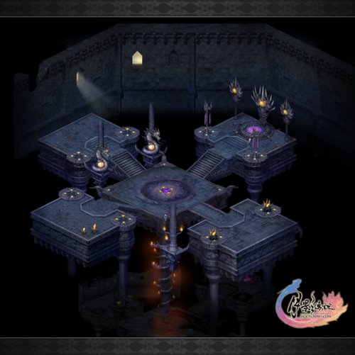 锁魂塔内局部图