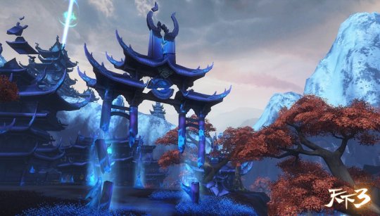 夜明城中的蓝幻魔镇与琥珀奇观