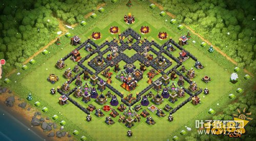 部落冲突十本螃蟹阵经典X弩设置技巧