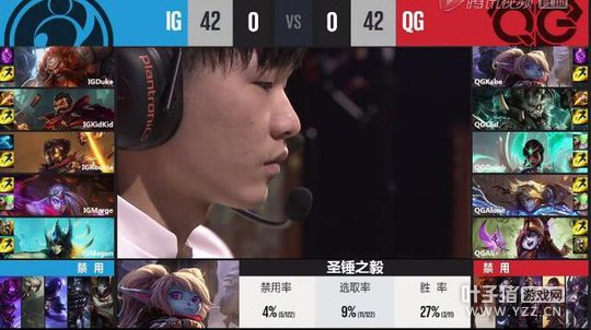 LPL3��17�յ�2����1�֣�QGʨ�ӹ�ץ����· IG���