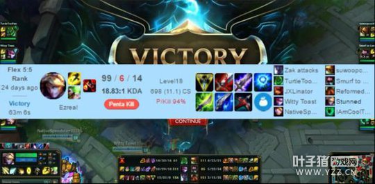 LOLһ����Ϸ99ɱ ��ͭ��λ��ս63�����ջ�ʤ