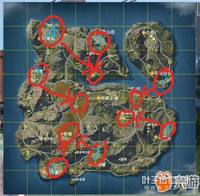 荒野行动四排怎么玩 四排开局落点推荐