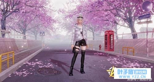 荒野行动: 新主题樱花飞舞预览, 宋祖儿荒野