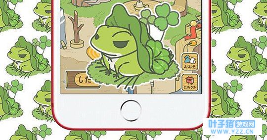 那只青蛙快要按坏iPhone的Home键了