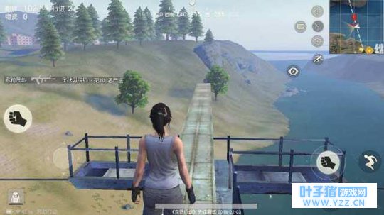 荒野行动变身杂技场,玩家不吃鸡,玩平衡木