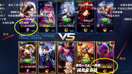 王者荣耀:寒冰和傲寒撞车了!“双寒”对战