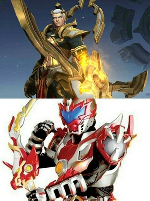 王者荣耀:四款英雄模型VS铠甲勇士,亚瑟简