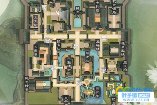 楚留香手游2月25日打坐地点坐观万象位置: