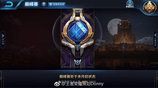 王者荣耀开启巅峰赛:神仙打架模式了解一下