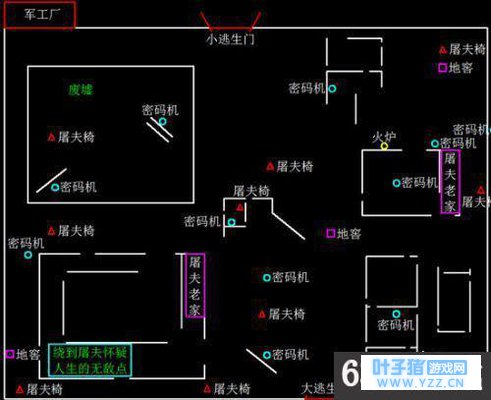 第五人格军工厂地图平面图解析 第五人格军