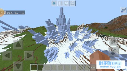 我的世界手机版之罕见的冰刺之地地貌+雪原