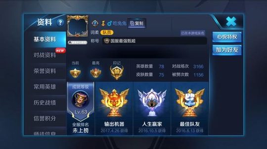 王者荣耀国服最强甄姬:堆伤害才是关键,冷