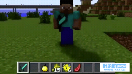 《我的世界》游戏中最让人讨厌的事, 一排钻