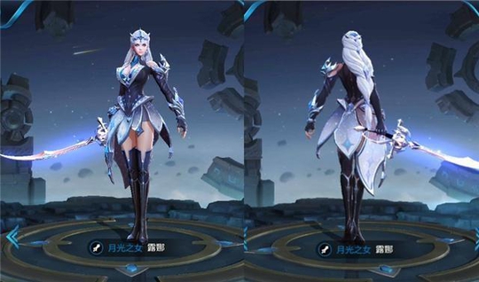 王者荣耀:露娜4款模型全面优化,每个模型