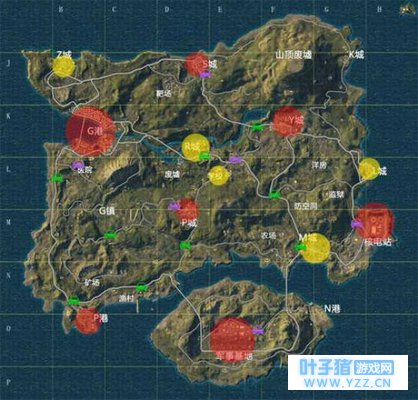 绝地求生刺激战场中资源如何分布?