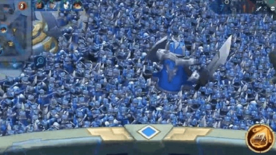 王者荣耀: 峡谷3000大军压境, 吓的对面小兵