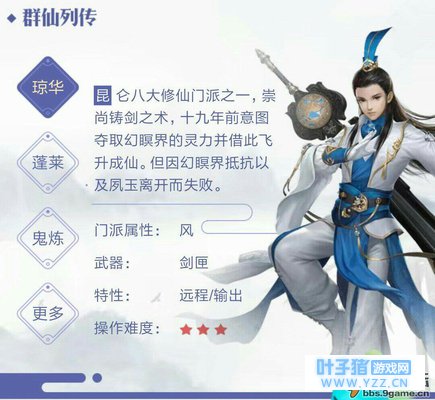 《仙剑奇侠传四》【三大门派游戏角色】琼花