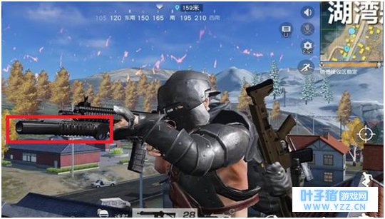 荒野行动:一个配件瞬间让M27变身为重型武