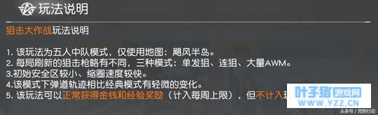 荒野行动狙击大作战全新回归!三种武器模式