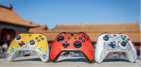 Xbox携三款传统中国元素手柄贴纸与大家欢度