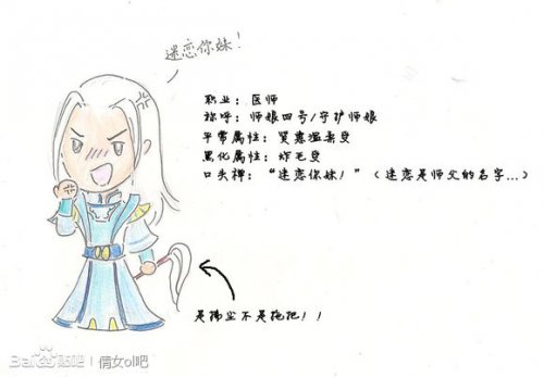 倩女幽魂玩家Q版手绘