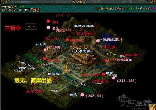 9、兰若寺:当归(14),菊花(57)当归每次刷新20个,菊花每次刷新24个