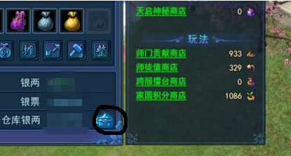 包裹里可以看到师徒值商店积分