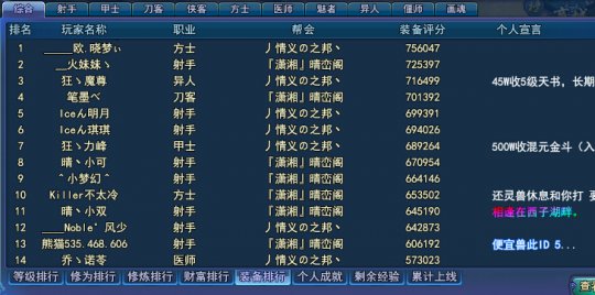 潇湘的大神数量开始增多