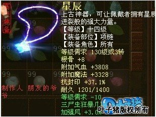 三尸狂暴几率33的项链