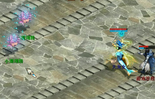 这里有新造型的召唤兽,可惜不能捕捉 看着这个小字,莫非后面我们也能带?