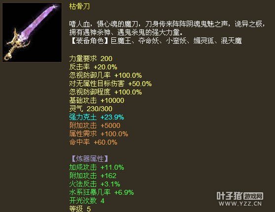 克土23.9破物理枯骨刀