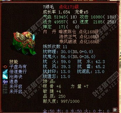 饰品终极绿毛狗