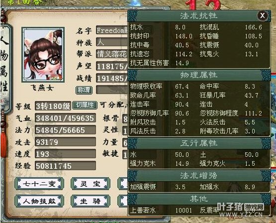 45.9万血9.3万攻属性